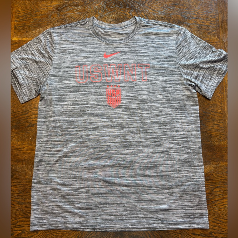 Nike Gray and Red Men's Shirt